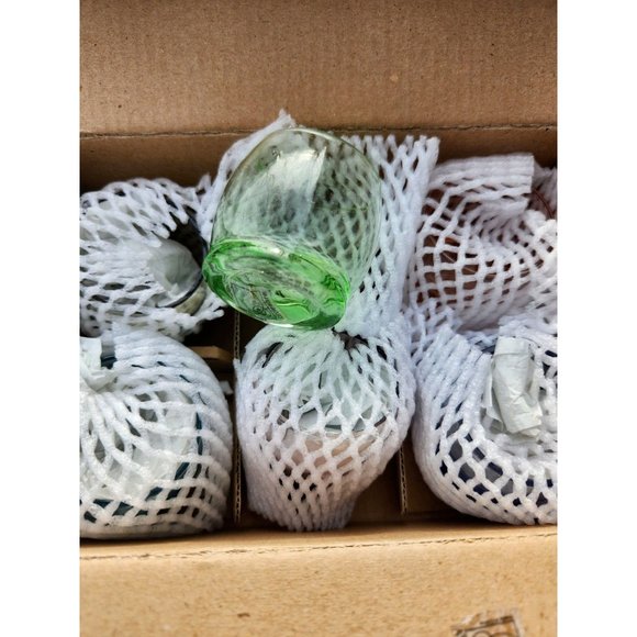 Moondance Shot Glasses 4 Rolly Polly Glasses 2 OZ Multicolored Round Circleware - Picture 4 of 6